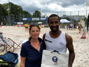 Beach-Volleyball Turnier beim OSP Stuttgart mit Cacau